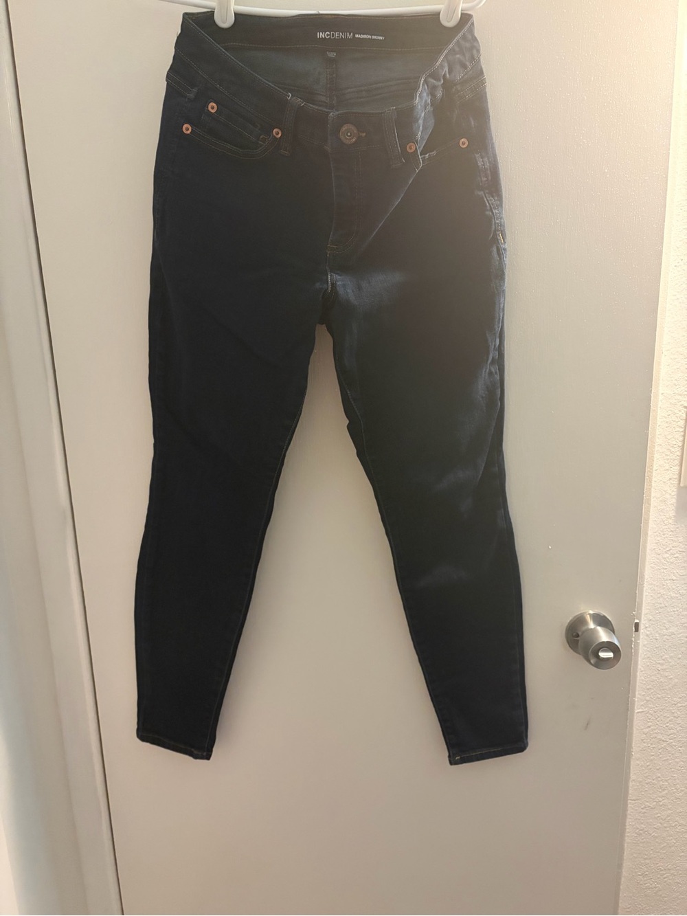 INC Denim Women's Navy Stretch Skinny Jeans